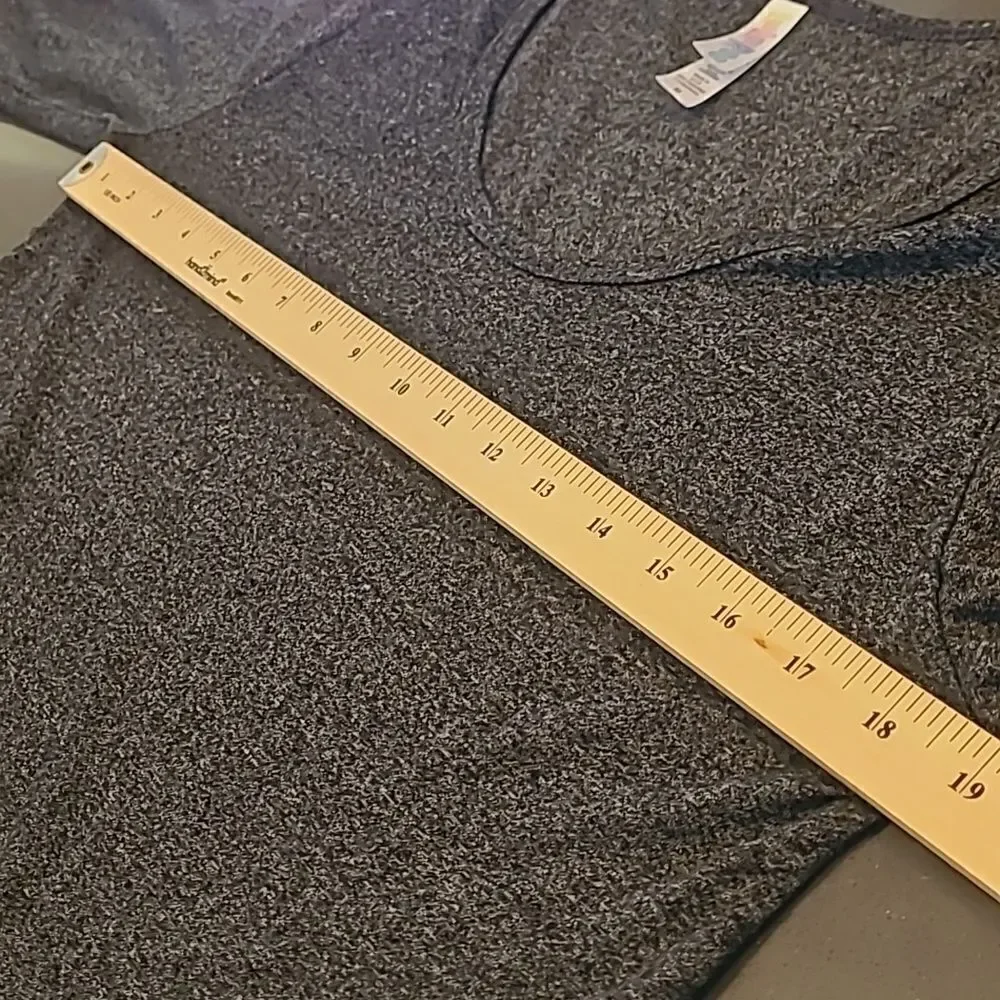 LulaRoe sz M gray tunic top - Picture 4 of 7